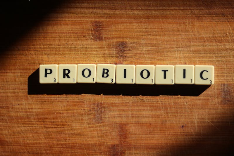 PROBIOTICS written out in scrabble letters