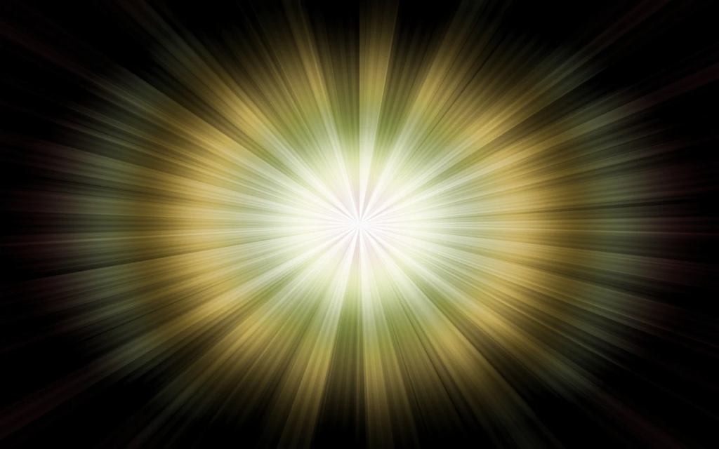 a flash of light