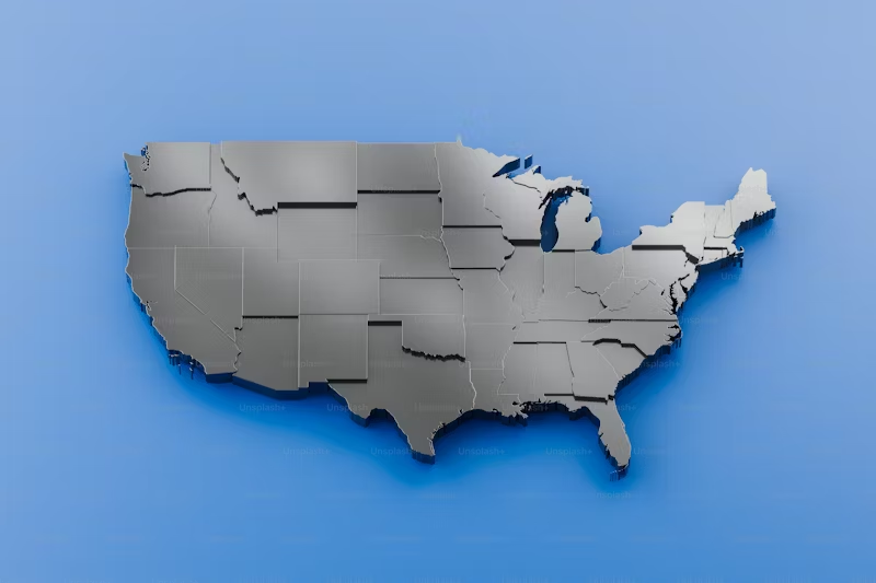 map of the USA