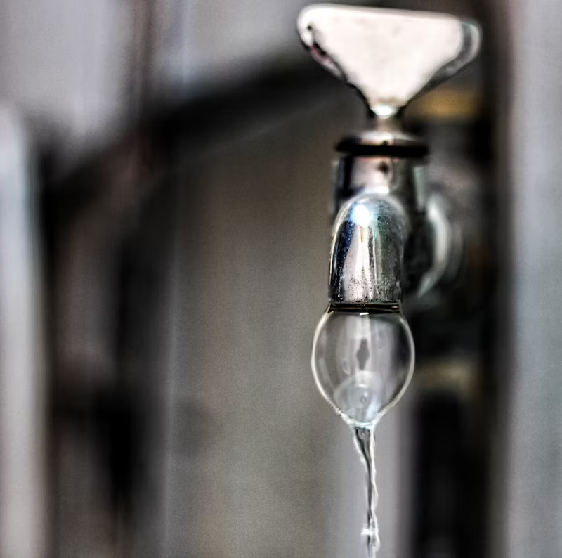 water coming from a tap