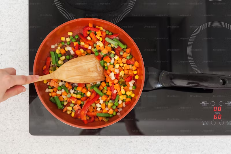 green peas in a stir fry