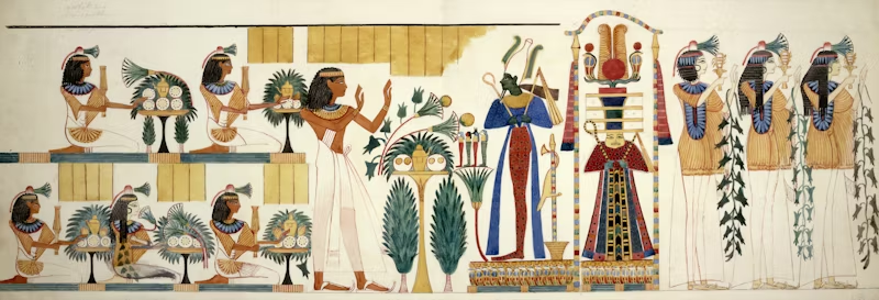 Ancient Egyptian mural