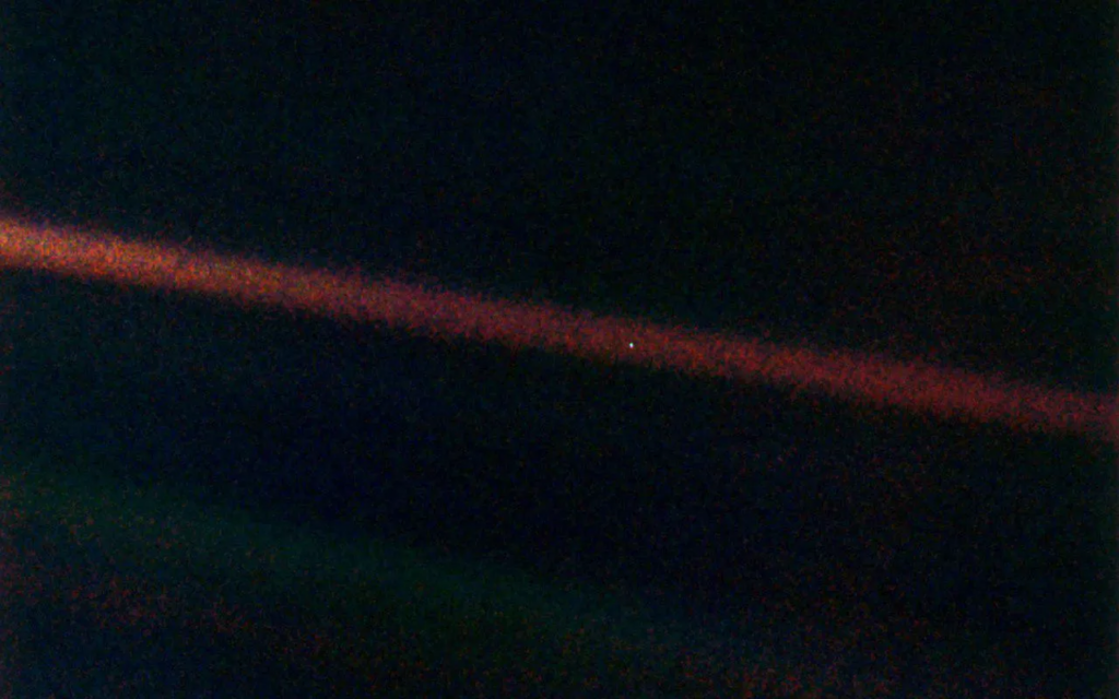 Earth from 3.7 billion miles away