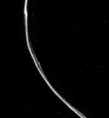 Voyager 1 image of Saturn’s narrow, twisted and braided F Ring