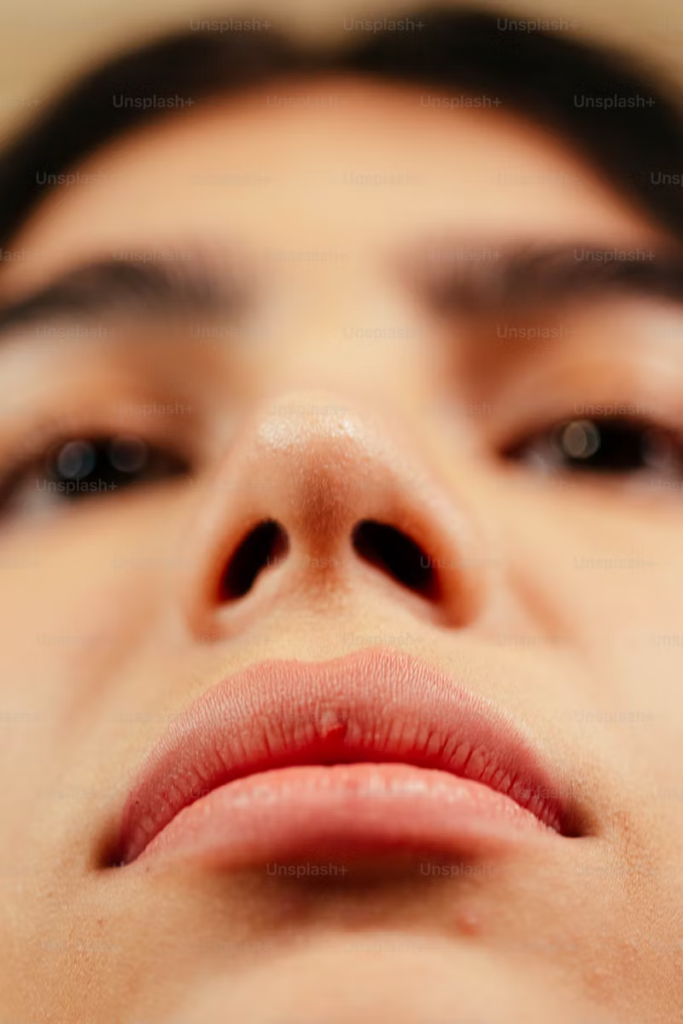 looking up someone's nose