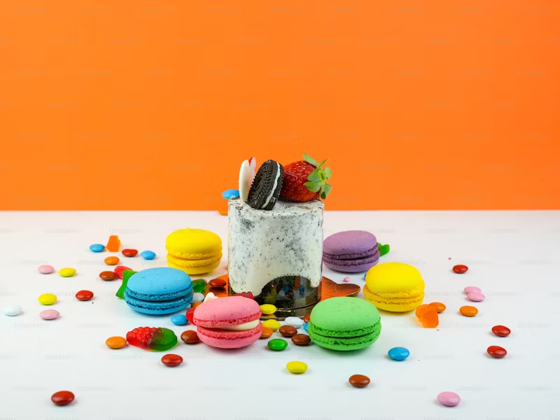 Assorted candy and sugary snacks