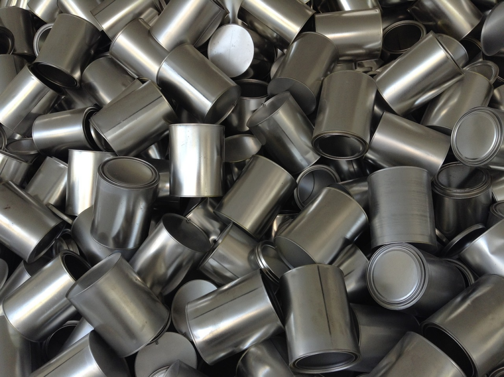 pile of tins