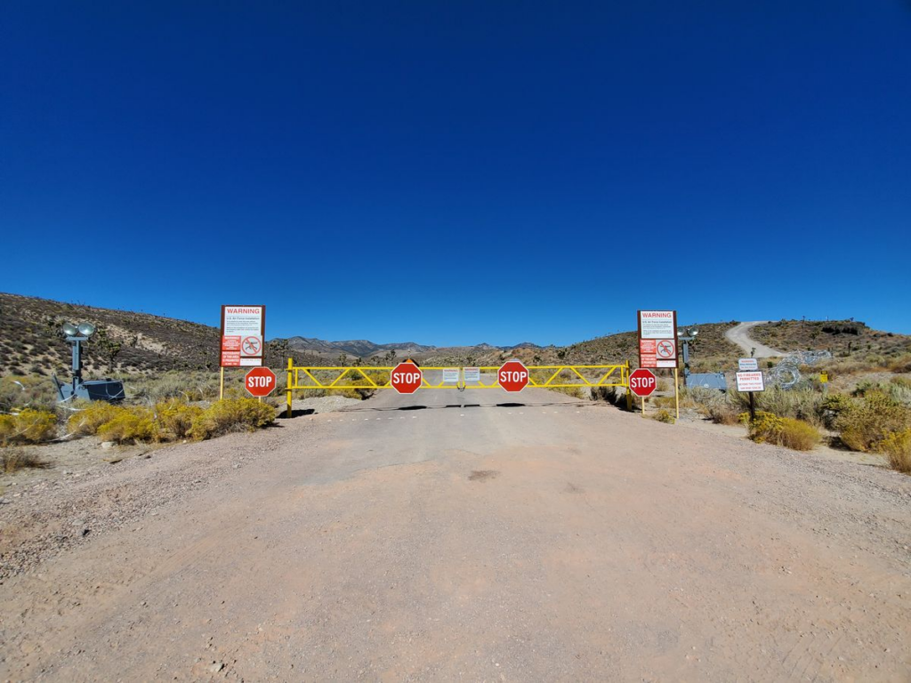 A gate to Homey Airport/ Area 51. 