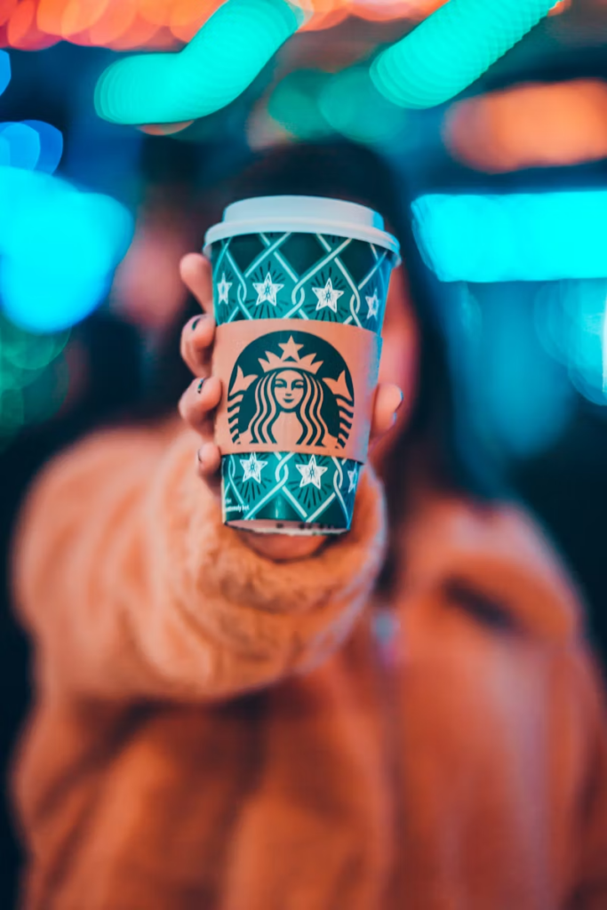 subtlety on a starbucks sleeve 