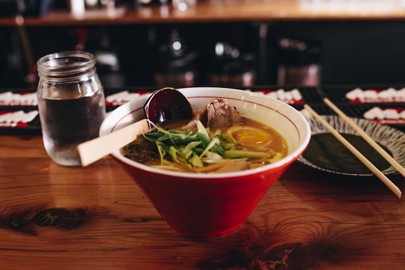 a bowl of ramen