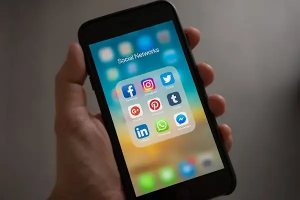 Smartphone with social media apps