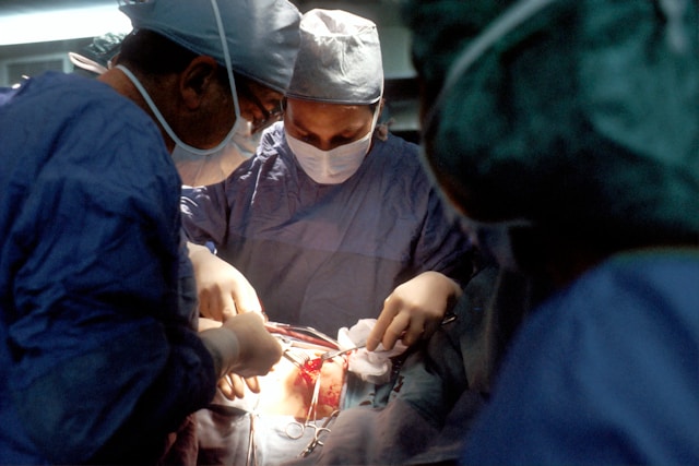 surgery being performed