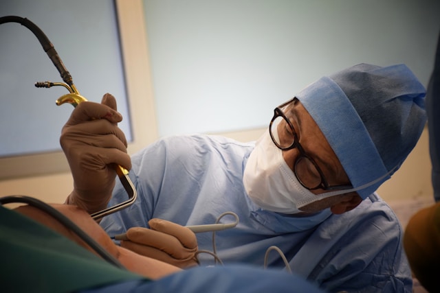 patient undergoing surgery