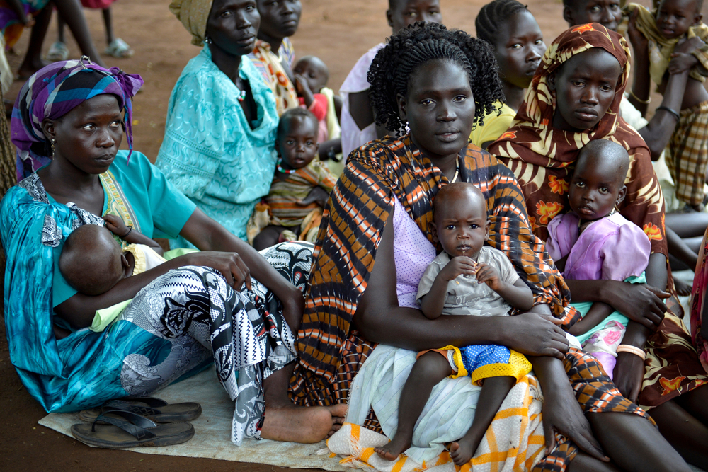 Refugees fled to Kule refugee camp in Ethiopia due to the clashes between South Sudanese government forces and South Sudan's former President Riek Machar's in Gambela, Ethiopia on July 15, 2014.