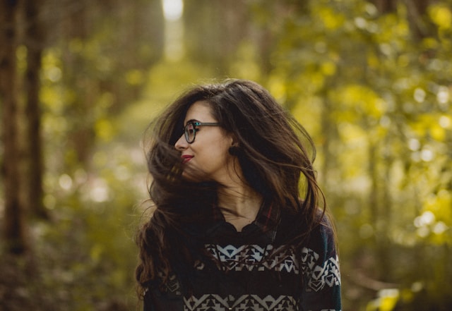 woman focusing on mental health