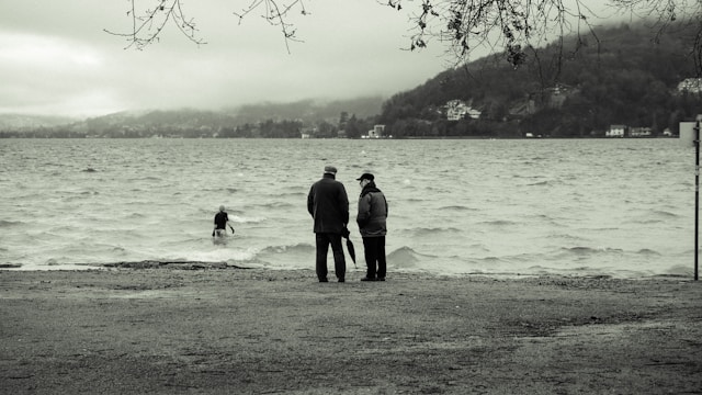 retirees by the sea