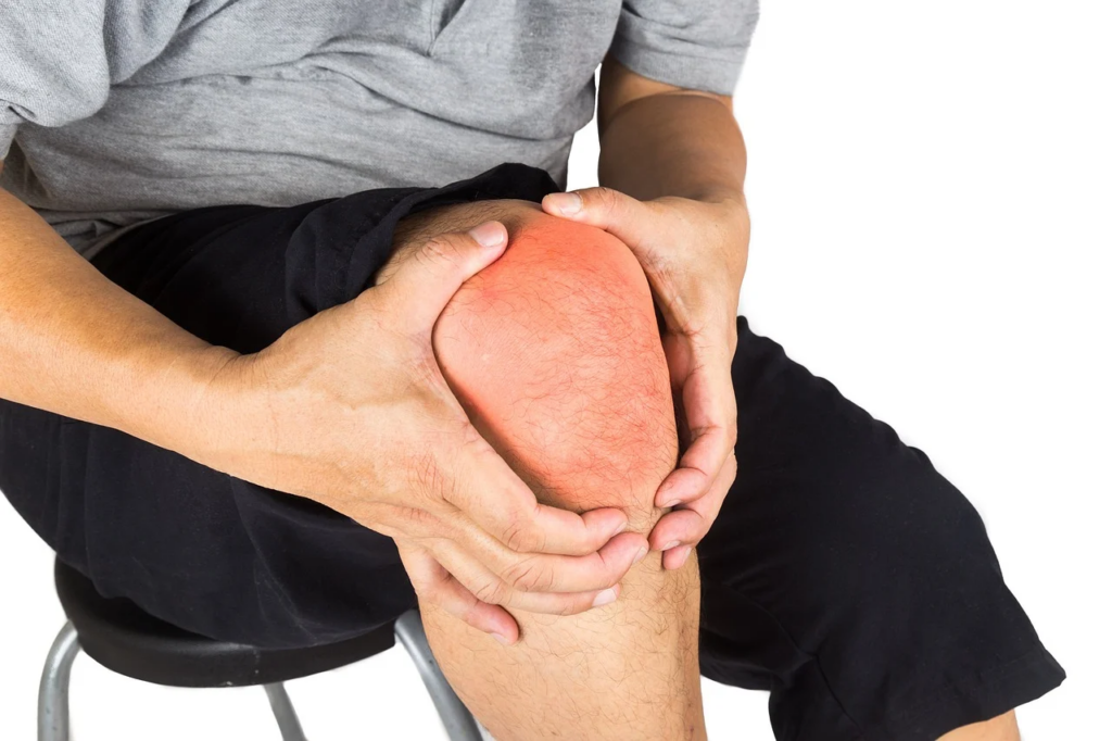 red irritated knee 