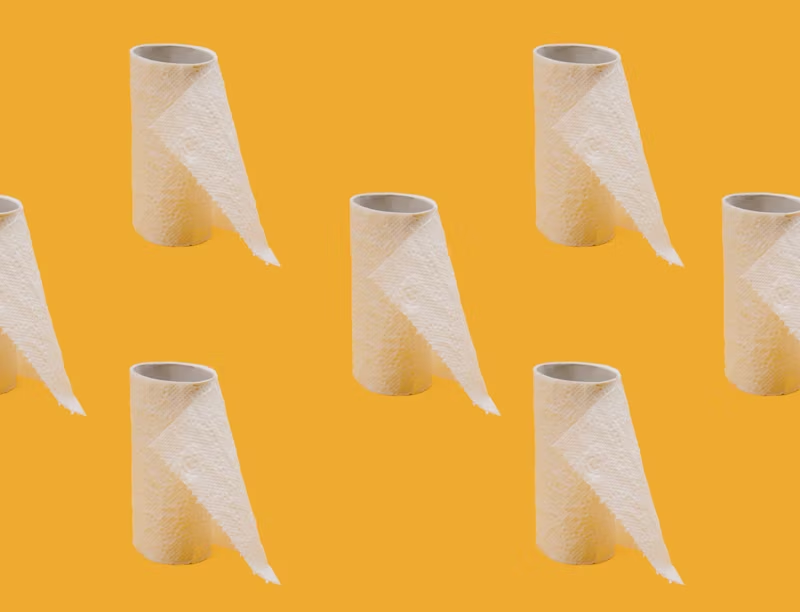 pattern of toilet paper rolls