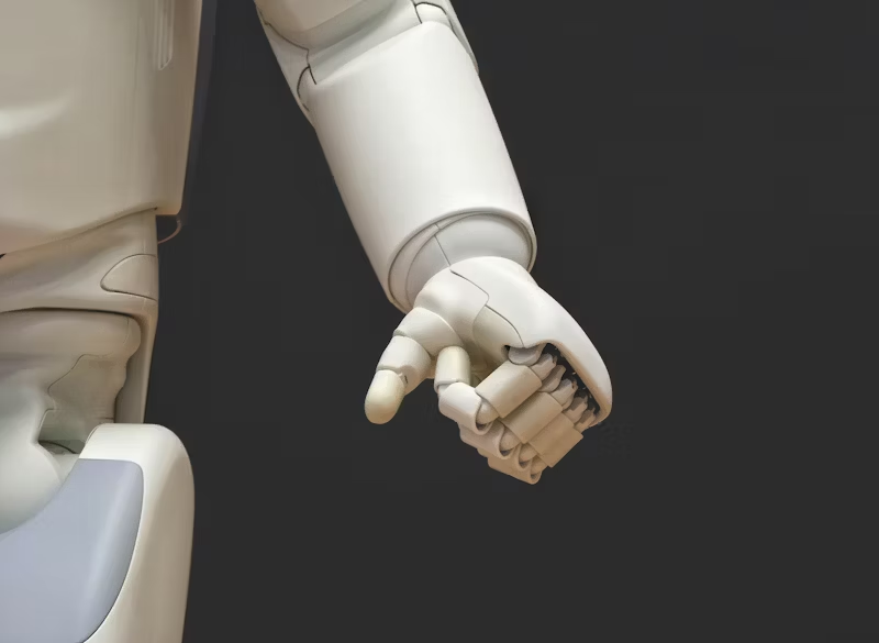 robot hand making a fist
