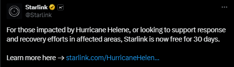 A Lifeline in Times of Crisis from Starlink