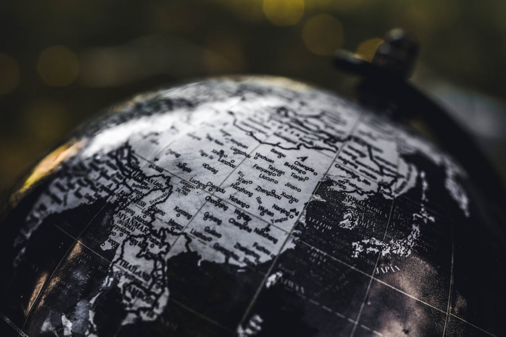 Black and Gray Desk Globe