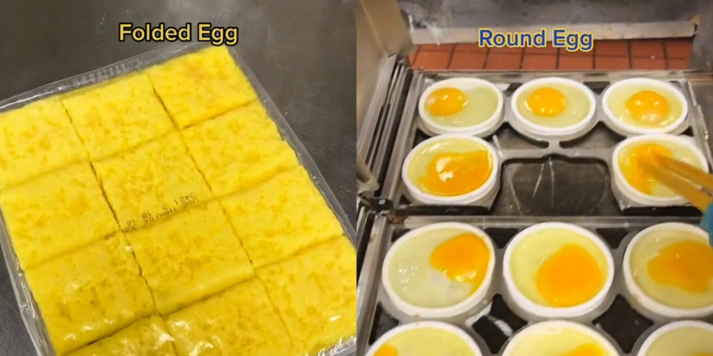 fast food McDonald’s Folded Eggs