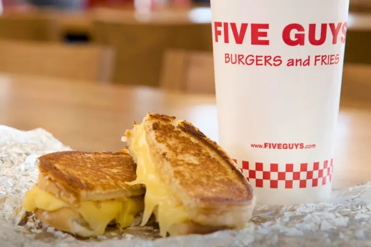 Five Guys Grilled Cheese