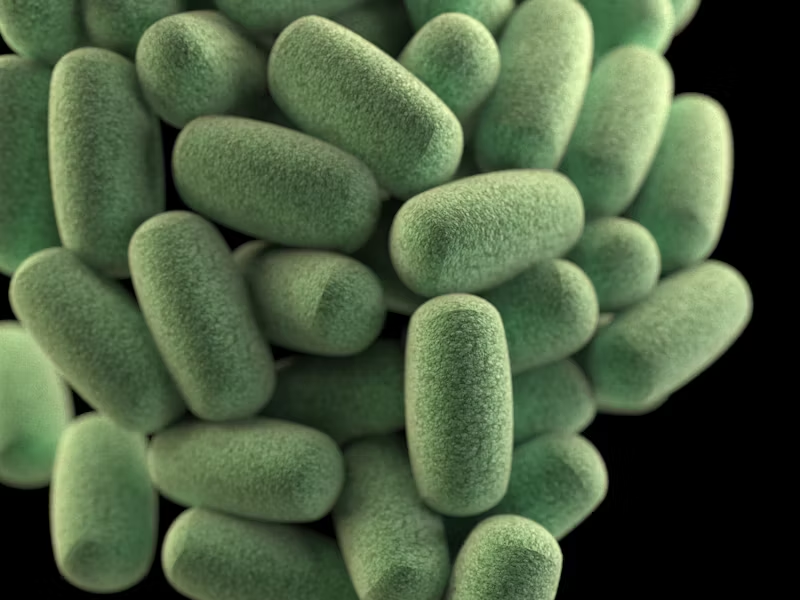 close up of E. coli infection