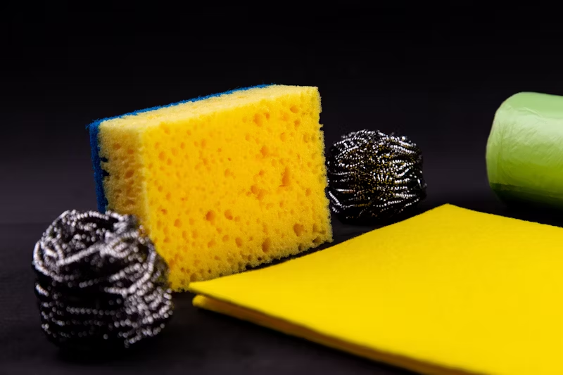 sponge and other cleaning products