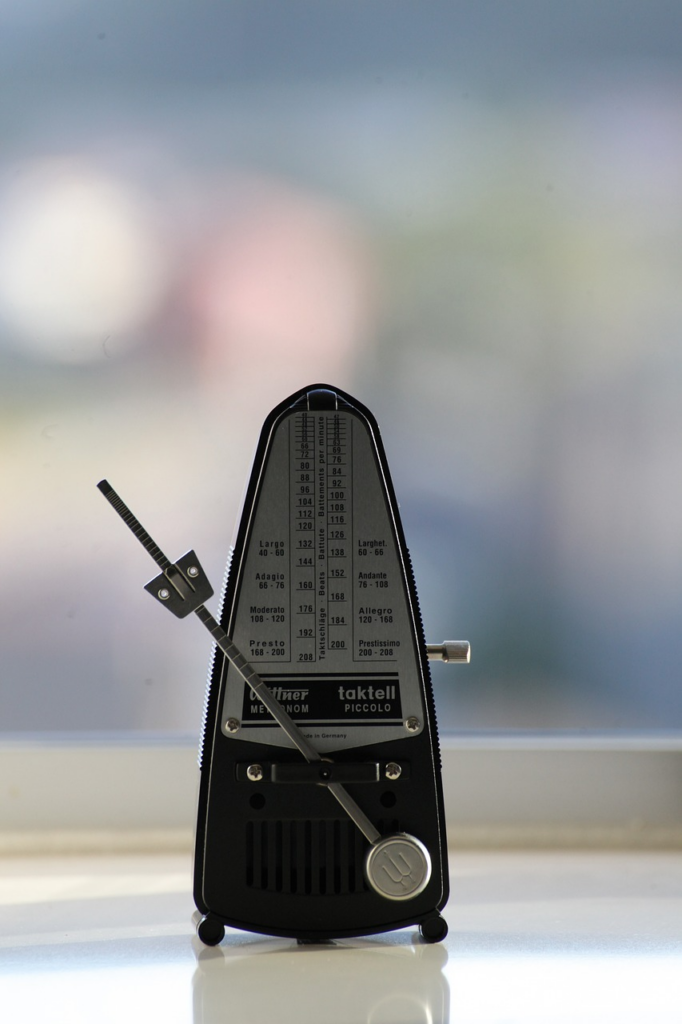a metronome keeping consistent pace 