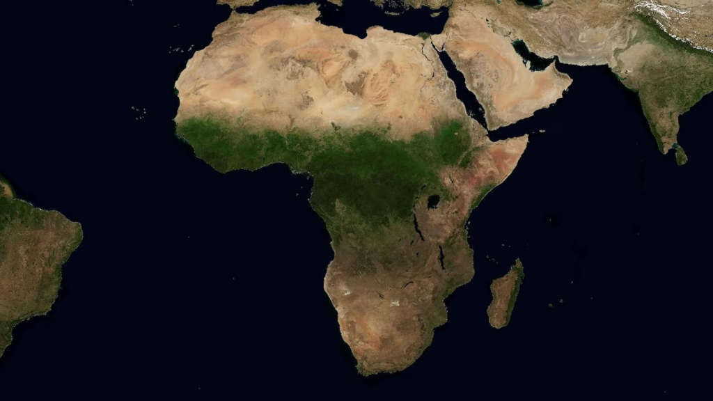 A view of Africa from NASA.
