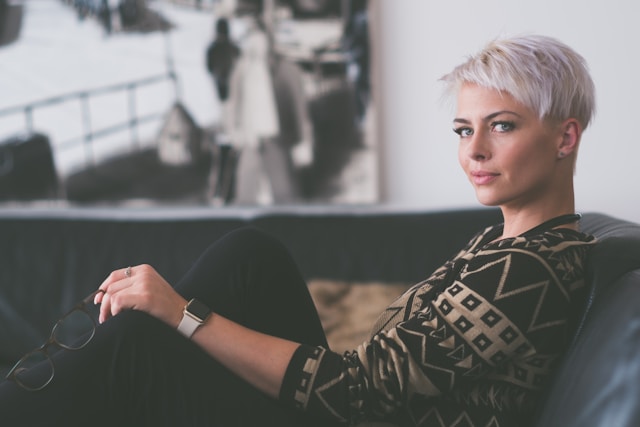 Woman focusing on mental health 