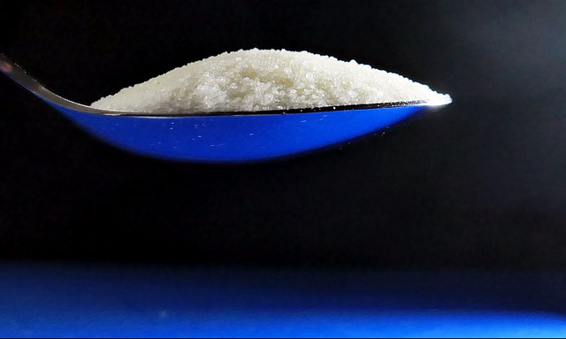 salt in a spoon