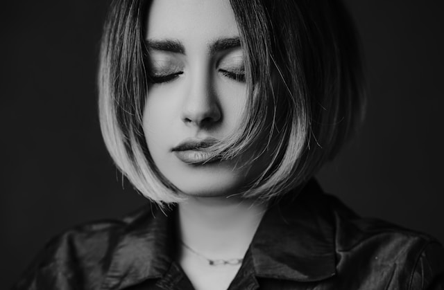 woman with short hair