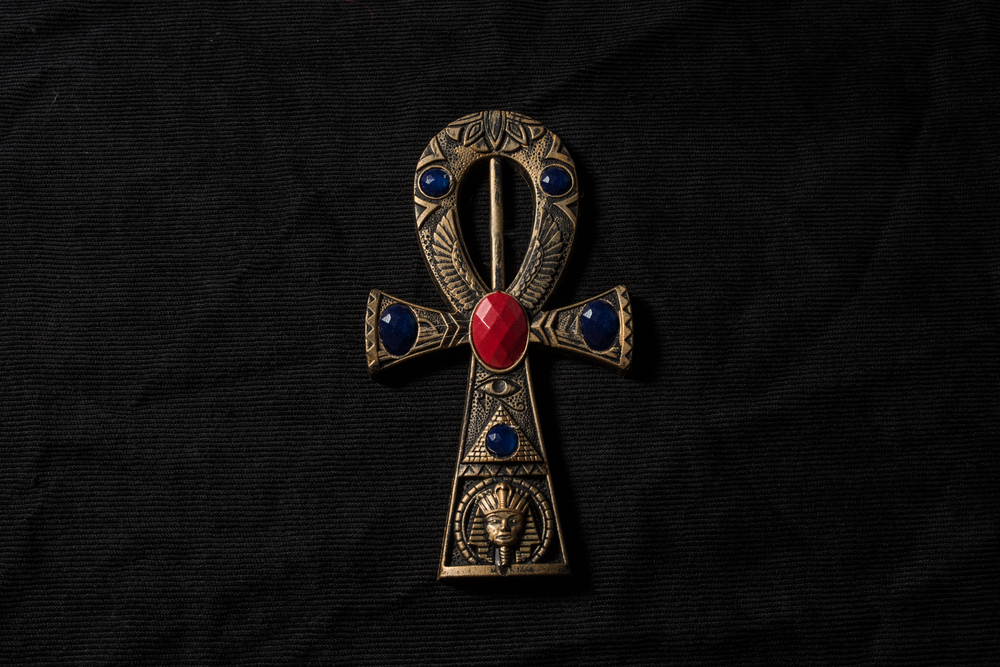 An ancient Egyptian hieroglyphic symbol Ankh
