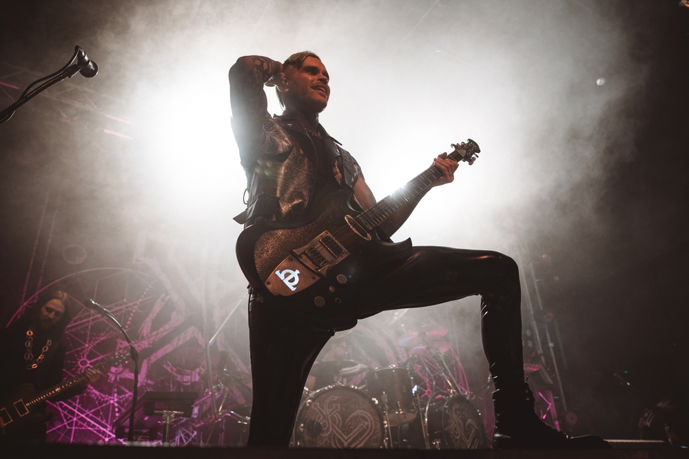 BARCELONA, SPAIN - MAR 29: Lord of the Lost (German rock band) perform on stage at Salamandra Club on March 29, 2024.