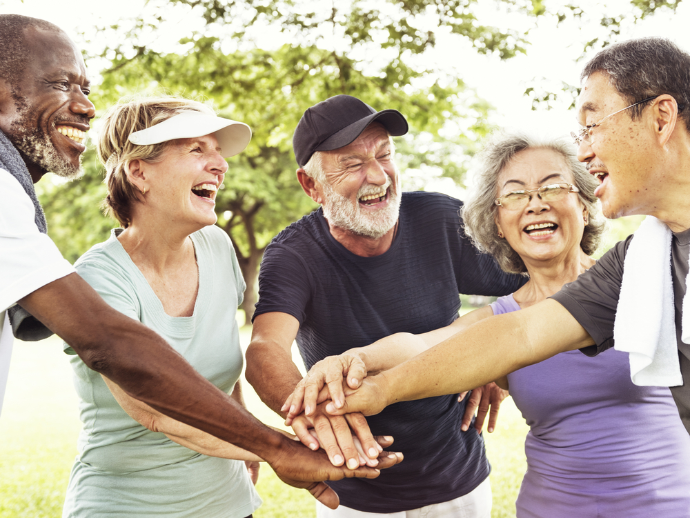 Group Of Senior Retirement Exercising Togetherness Concept
