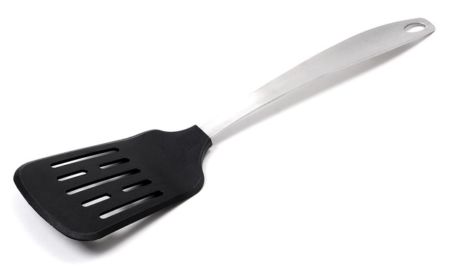 black plastic spatula