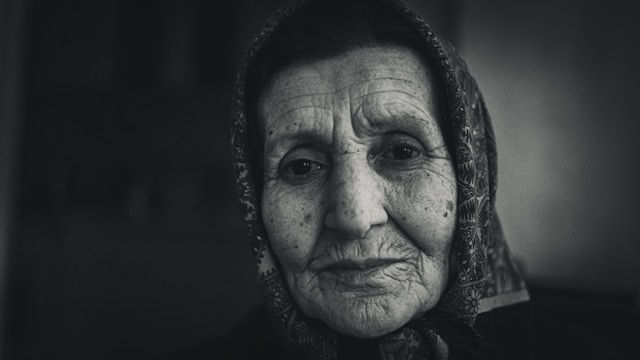 old retired woman