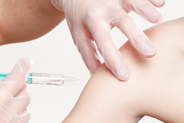 syringe in arm