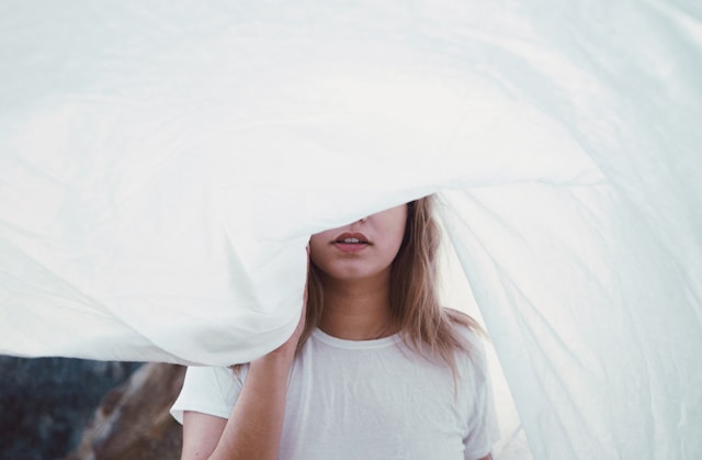 woman focusing on mental health