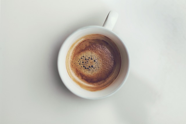 cup of coffee on table