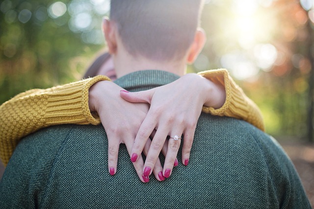couple embracing