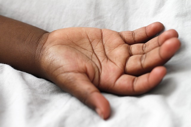 child's hand