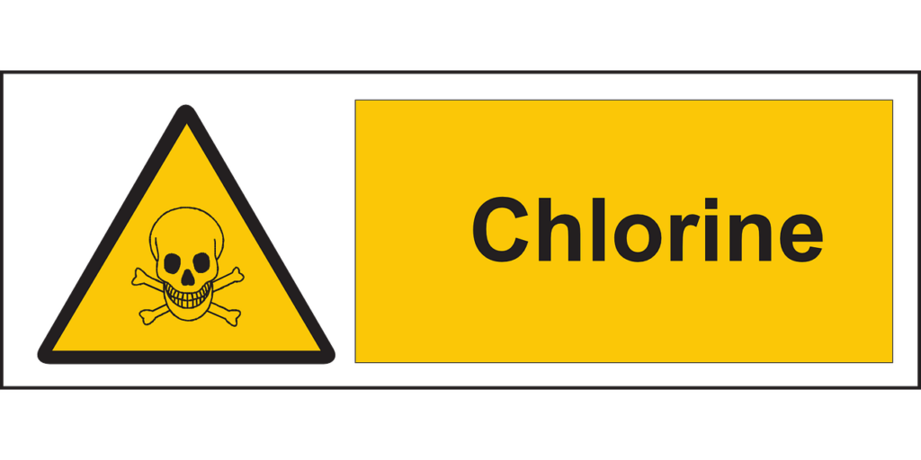 a sign for chlorine