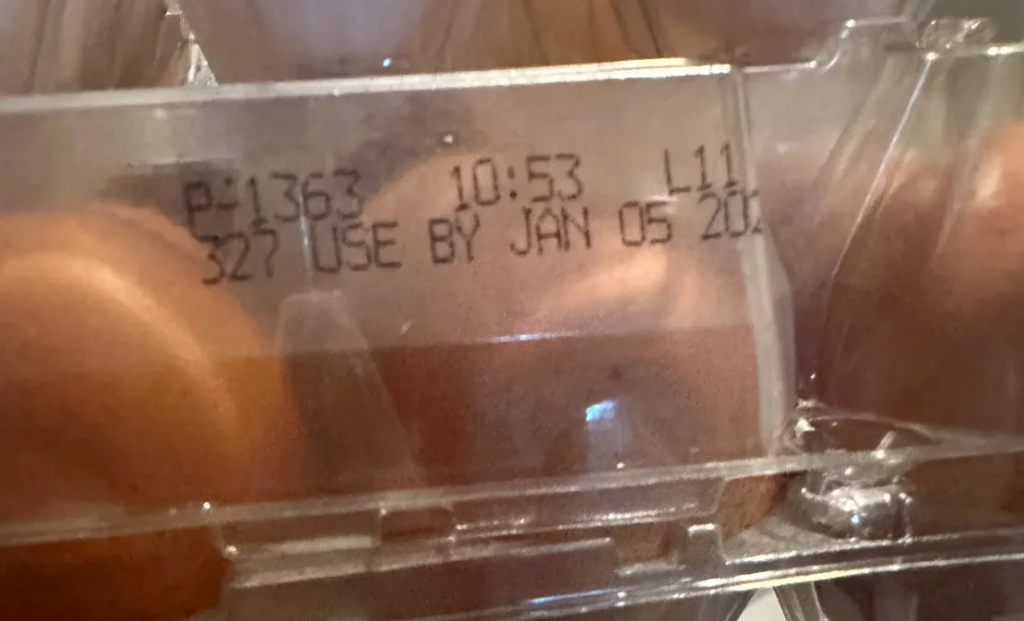 Recalled Kirkland Signature eggs include the numbers 327 and P1363 on the carton and a use by date of January 5, 2025. 