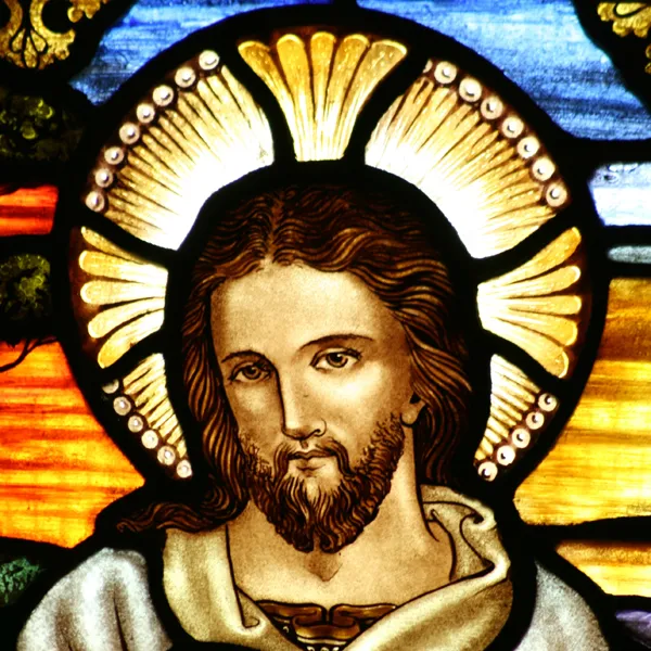 Stained glass at St John the Baptist's Anglican Church, Ashfield, New South Wales.