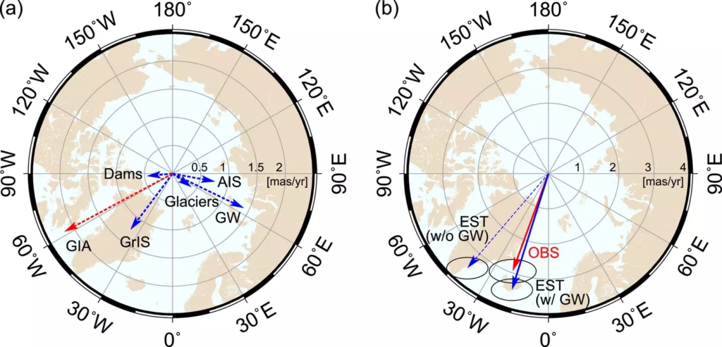 The tilt effects of groundwater pumping have been visualized in images like this