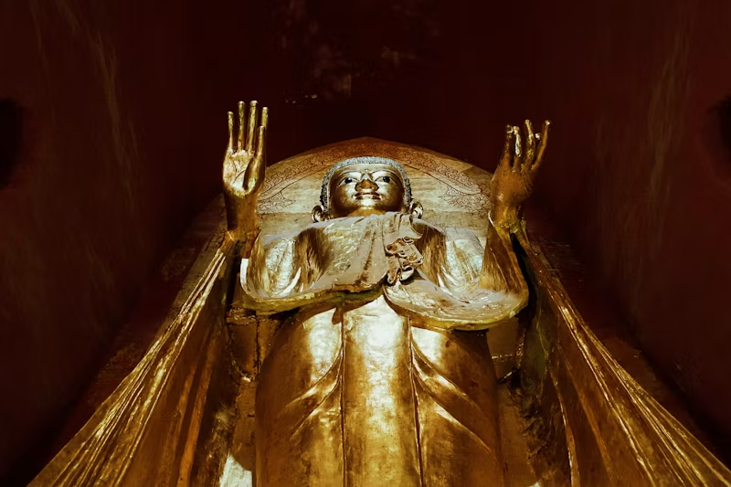Statue in Myanmar's Ananda temple