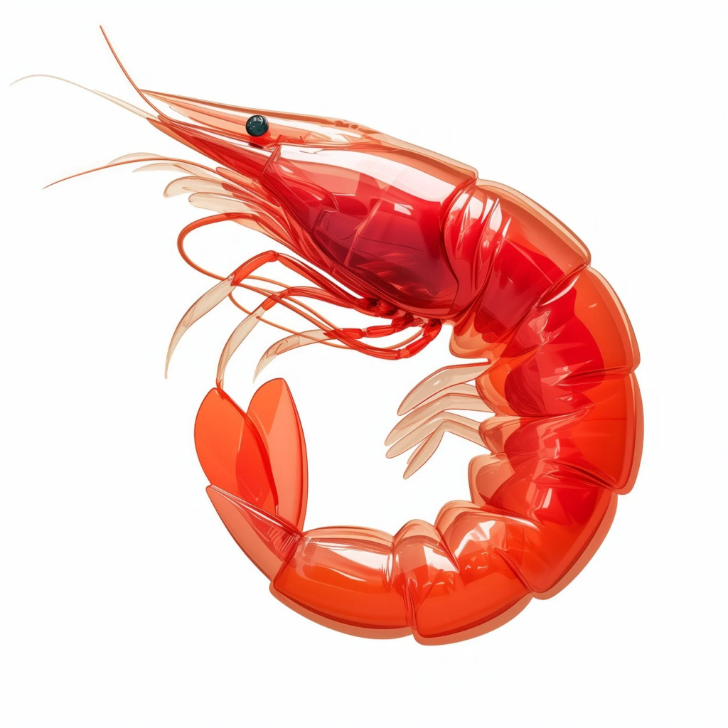 a single shrimp